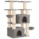 vidaXL Kratzbaum 147 cm Kratzbaum Katzenbaum mit Sisal-Kratzs&auml;ulen 2 Stk...