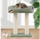 Rohrschneider Kratzbaum Katzenbaum Wolly 2 breite Kratzst&auml;mme mit Katzenbett