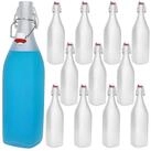 MamboCat Vorratsglas 12er Set B&uuml;gelflaschen Swing 1L Frozen-Glas Essig &Ouml;l...