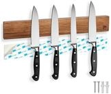 ECENCE Wand-Magnet Messer-Leiste Magnetleiste Messer aus Akazienholz 40cm zum...