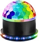 Showlite Discolicht PBM-9 Mini-Party-Ball, LED fest integriert, Farbwechsler,...