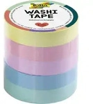 Folia Max Bringmann KG Klebeband folia Washi Tape Pastell 10mmx10m 5 St&uuml;ck