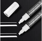 Sigel Whiteboard Marker Kreidemarker 50 Keilspitze 1-5mm wei&szlig; 2 St&uuml;ck