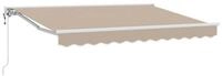 vidaXL Markise Elektrische ausziehbare Markise Beige 3,5 x 2,5 m (1-St)