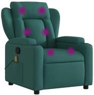 vidaXL Massagesessel, Relaxsessel Dunkelgr&uuml;n Stoff