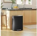 HOMCOM M&uuml;lltrennsystem M&uuml;lleimer K&uuml;che mit Bleib-Offen-Funktion,...