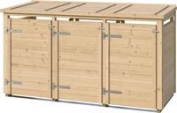 weka M&uuml;lltonnenbox Killarney, Metall pulverbeschichtet, f&uuml;r 3 M&uuml;lltonnen,...