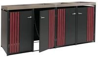 PROREGAL&reg; M&uuml;lltonnenbox M&uuml;lltonnenverkleidung in verschiedenen Ausf&uuml;hrungen,