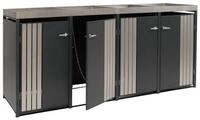 PROREGAL&reg; M&uuml;lltonnenbox M&uuml;lltonnenverkleidung in verschiedenen Ausf&uuml;hrungen,