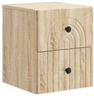 vidaXL Nachttisch 33 x 34,5 x 40 cm Nachttisch h&auml;ngend Nachtschrank...