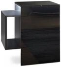 Vladon Nachttisch Queens (Nachttischschrank mit 2 Schubladen, und 1 seitlichem...