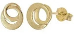 trendor Paar Ohrstecker 31192, f&uuml;r Damen Gelbgold 333/8K Eismatt