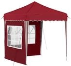 vidaXL Partyzelt Pop-up Partyzelt 195 x 195 x 245 cm Bordeauxrot Oxford-Stoff