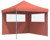 vidaXL Partyzelt Party-Zelt 292 x 292 x 315 cm Terrakotta Oxford-Stoff