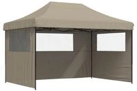 vidaXL Partyzelt Party-Zelt 279 x 410 x 315 cm Taupe Oxford-Stoff