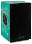 XDrum Cajon Handbemalte Designer-Cajon mit Dot Art-Schildkr&ouml;ten "Turtle", Bass...