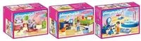 Playmobil&reg; 70209-10-11 Dollhouse 3er Set Jugendzimmer + Babyzimmer +