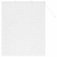 Rollo Venezianische Jalousien Wei&szlig; 175 x 150 cm Aluminium, vidaXL