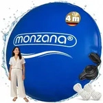 monzana Pool, 4m Winter Rund mit Seilen PVC Sicherheitsventil 6 &Ouml;sen...