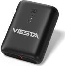 VIESTA Mini Powerbank 9.000 mAh Schwarz kompakte Powerbank, USB-A