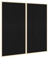 vidaXL Magnettafel 100 x 100 x 1,4 cm Pinnwand Tafel Schwarz 100x14x100 cm...