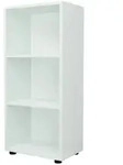 en.casa B&uuml;cherregal, &raquo;Vara&laquo; mit 3 Ablagen 108 x 49 x 30 cm Wei&szlig; wei&szlig; 49 cm...