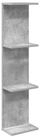vidaXL Regal Wandregal Betongrau 22 x 15 x 100 cm Holzwerkstoff, 1-tlg.