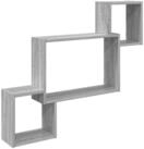 vidaXL Regal Wandregal Wandhalterung Grau Sonoma 91,5 x 15 x 76 cm