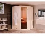 FinnTherm Sauna Innensauna Corner, BxTxH: 194 x 144 x 199 cm, 72 mm, in...