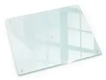 Tulup Schneidebrett Transparent K&uuml;chenbrett Servierbretter, Gummif&uuml;&szlig;e 52 cm...