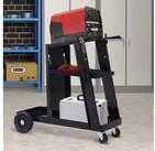 Durhand Werkzeugtrolley mit Sicherheitskette, 3 Ablagen, 71 x 39 x 70cm