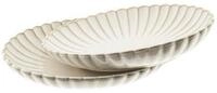 Almina Servierplatte Bloomy 2er-Set Servierplatten aus hochwertigem Porzellan,
