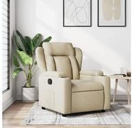 vidaXL Relaxsessel, Relaxsessel Creme Stoff