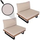 MCW Loungesessel MCW-H54-S-2, 10cm Polsterdicke, Hohe Stoffqualit&auml;t 230g/m&sup2;,