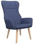vidaXL Relaxsessel, Sessel Blau Stoff