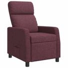 vidaXL Sessel Liegesessel Lila Stoff (1-St)