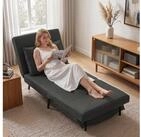 HOMCOM Schlafsofa Schlafsessel Sessel 3-in-1 Bettfunktion, Leinenoptik...