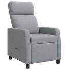 vidaXL Sessel Liegesessel Hellgrau Stoff (1-St)