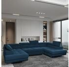 Masseno Ecksofa RAGGIO mit Schlaffunktion U-Form, Sofa mit Bettkasten