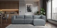 Fun M&ouml;bel Ecksofa Designersofa NEVIO in Stoff Lincoln mit Ottomane,...