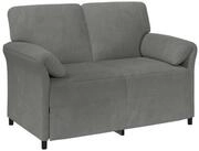 vidaXL Sofa 2-Sitzer Sofa Dunkelgrau 138 x 83 x 95 cm Samt, 1 Teile
