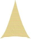 vidaXL Sonnensegel Sonnensegel 3 x 4 x 4 m HDPE Dreieckig Gelb und Wei&szlig;,...