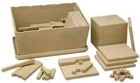 Wissner&reg; aktiv lernen Lernspielzeug Dienes Grundsortiment naturfarben, RE-Wood&reg;