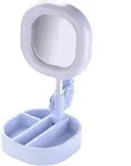 Cellularline Selfi Ring Mirror - Selfi Ring LED mit Spiegel - blau Ringblitz