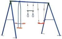 vidaXL Spielturm Outdoor Schaukelset Mehrfarbig Stahl und PE