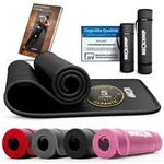 NEOLYMP Fitnessmatte (Yogamatte mit Tragegurt inklusive Trainingsbuch mit