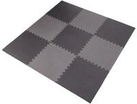 HMS Premium Fitnessmatte MP12 Puzzle Matte Dunkelgrau 9 Elemente 180 &times; 180 cm...
