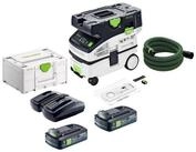 FESTOOL Akku-Handstaubsauger CTLC MINI I-Basic Akku Absaugmobil 36 V (2x 18 V)