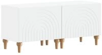 vidaXL TV-Schrank TV-Schrank Wei&szlig; Holzwerkstoff