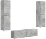 vidaXL TV-Schrank TV-Schrankset 6 pcs Beton Grau Holzwerkstoff